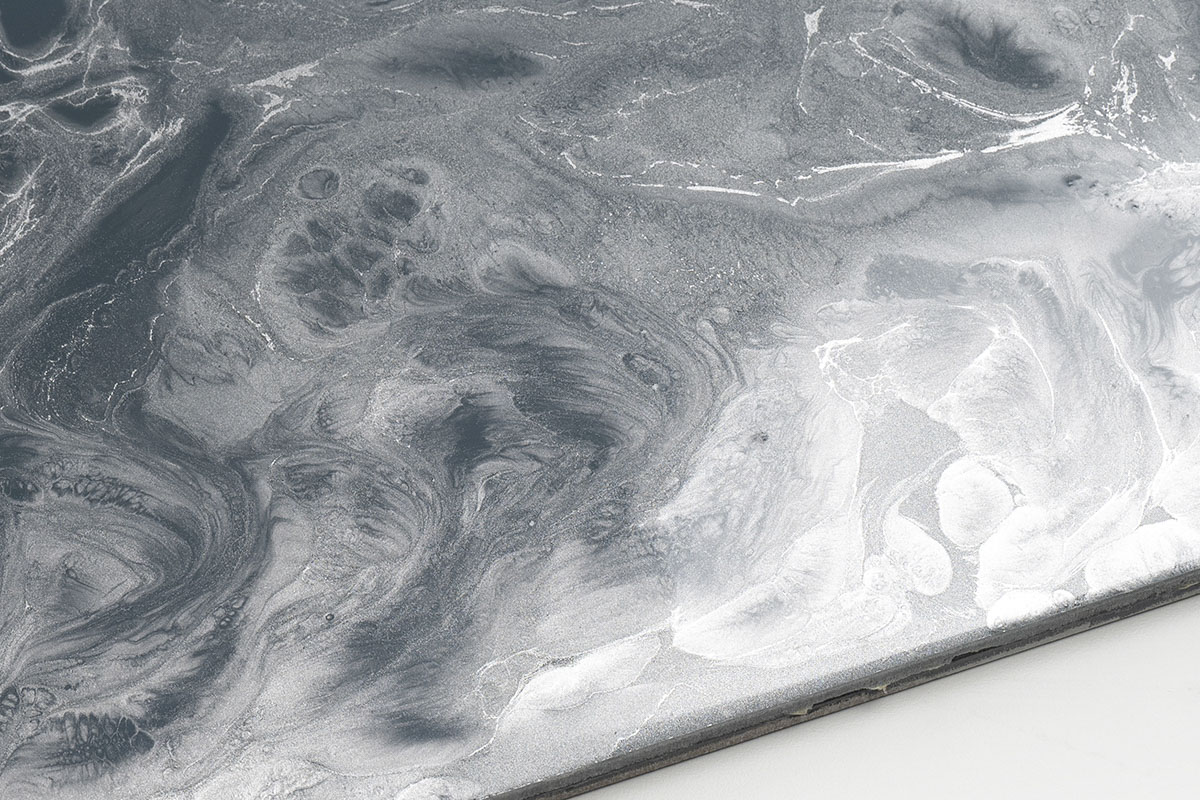 Metallic PLATINUM SILVER & IRON GREY – Epoxy Resin for Surfaces