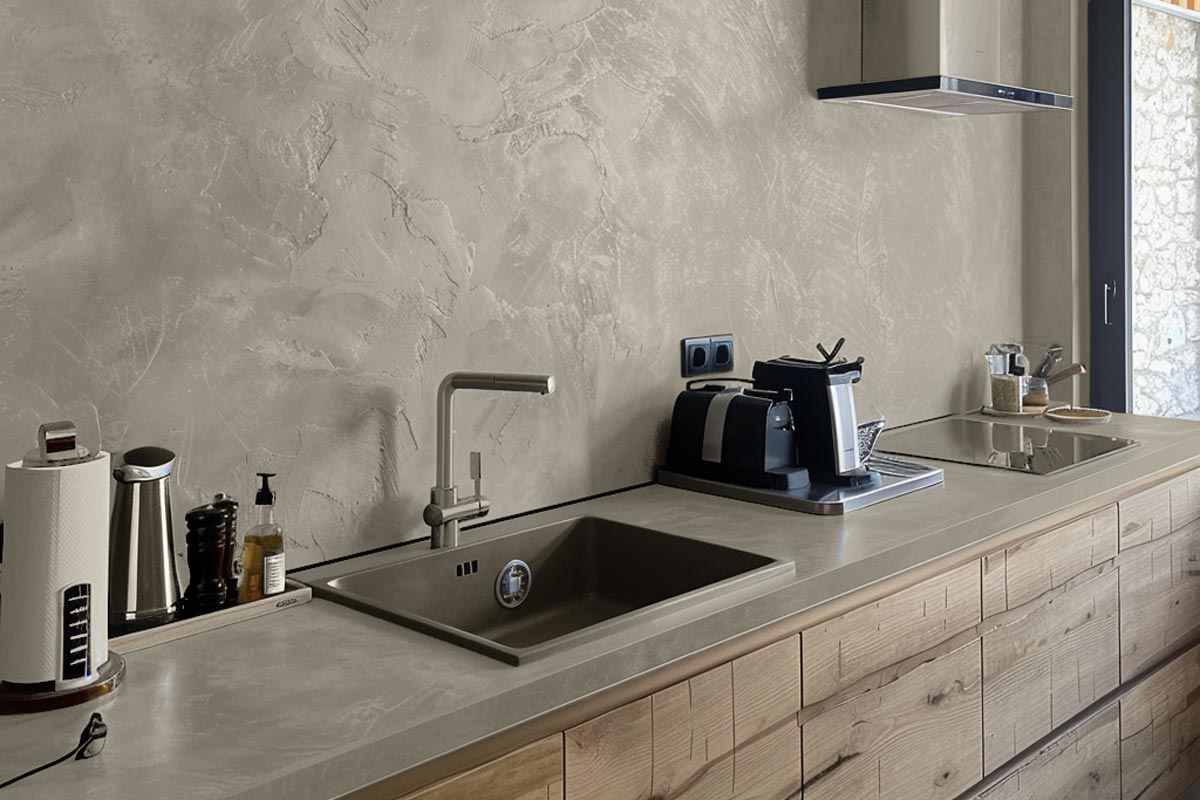 microcement kitchen