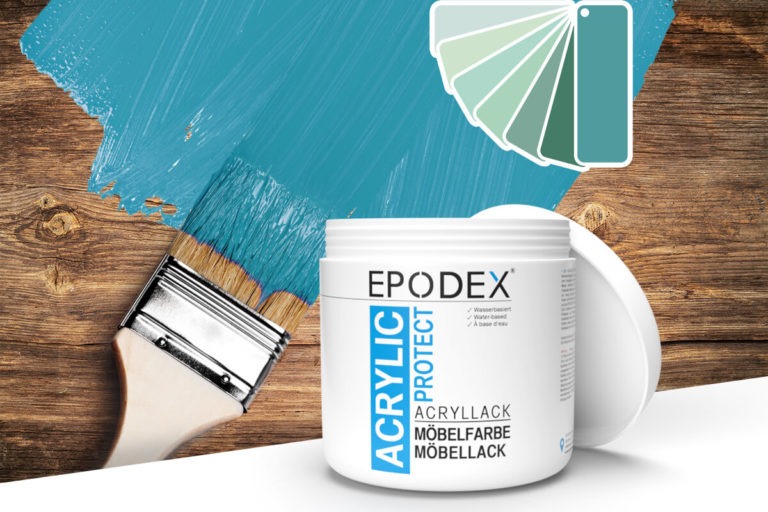 Möbellack auf Acrylbasis von EPODEX für Innen und Außen