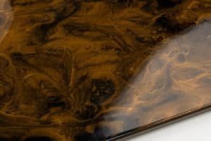 Metallic FLAME COPPER & JET BLACK – Epoxy Floor to Pour on