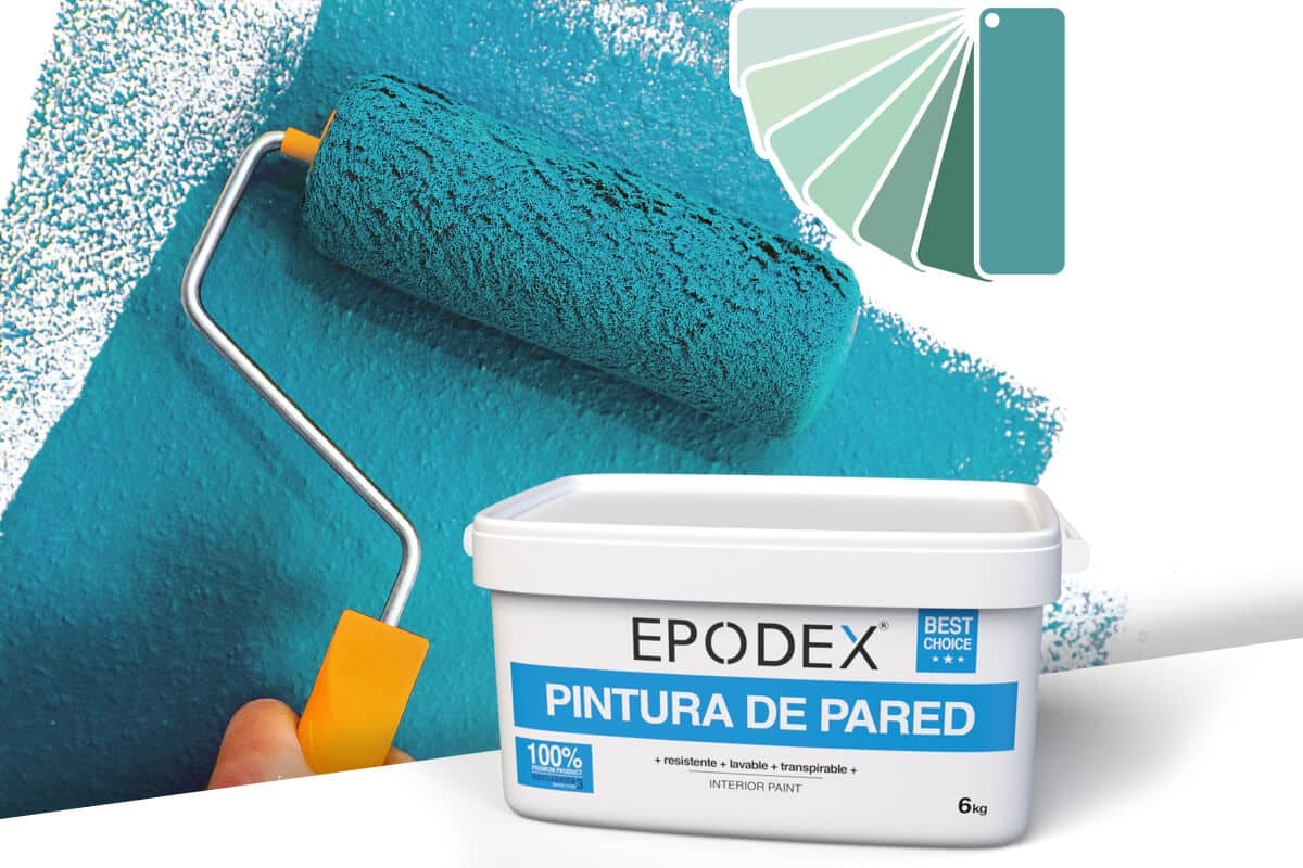Pintura para paredes de alta calidad  Colores turquesas - Epodex - España