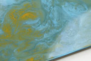 Metallic OLYMPIC BLUE & AMARILLO OCRE – resina epoxi para superficies