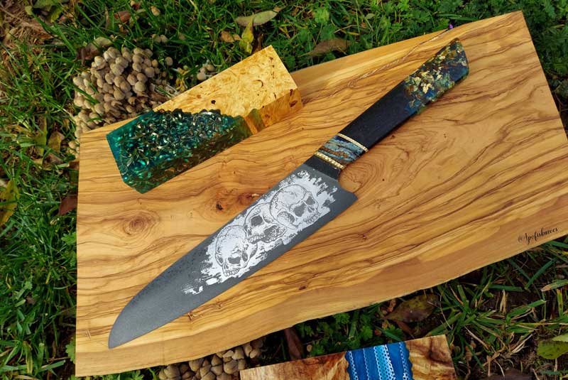 Eponox® River - Tavola da servizio in legno di ulivo con resina epossidica,  tagliere per la colazione, per formaggio, da cucina, 46 x 23 x 1,5 cm :  : Casa e cucina