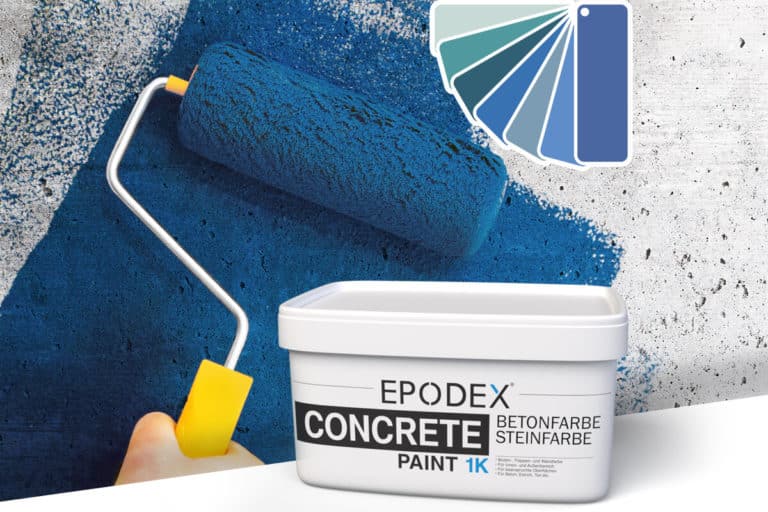 Betonverf Blauwe kleuren CONCRETE PAINT 1K EPODEX Nederland