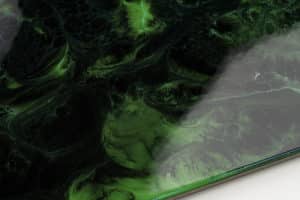 Metallic BAHIA GREEN & JET ČIERNA – Epoxidová podlaha na liatie