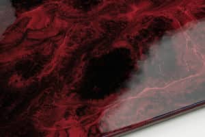 Metallic CARBON RED & JET ČIERNA – Epoxidová živica na povrchy