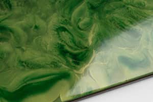 Metallic OLIVE GREEN & MACHOVO ZELENÁ – Epoxidová živica na povrchy